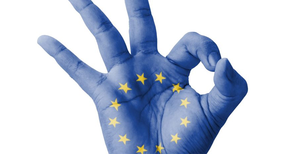 Approbation de l'UE : un geste de la main