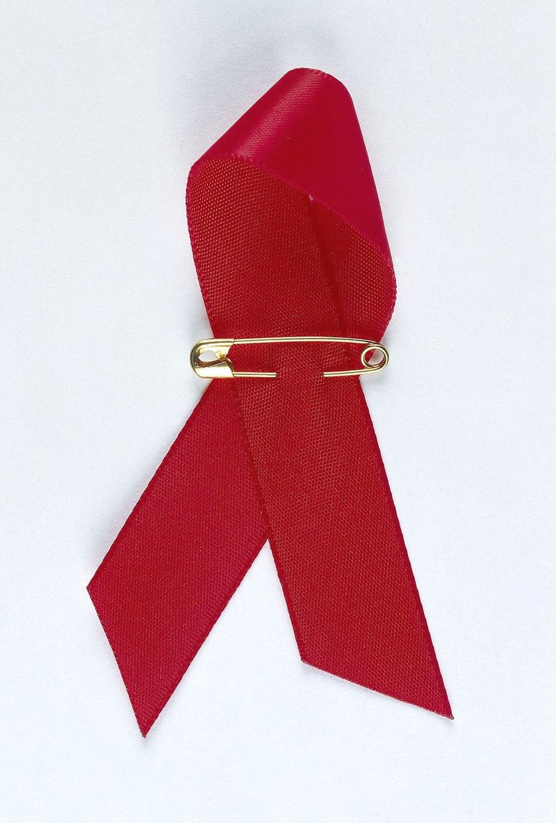 Ruban rouge sur le VIH